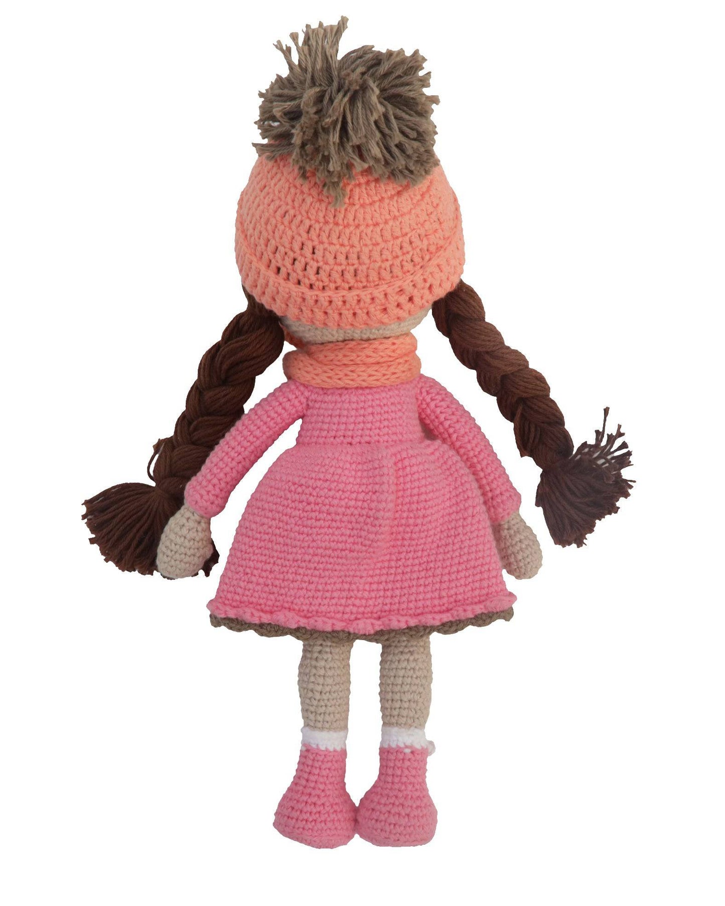 Amigurumi Cotton Crocheted Doll - PINK - Fabric Junkies