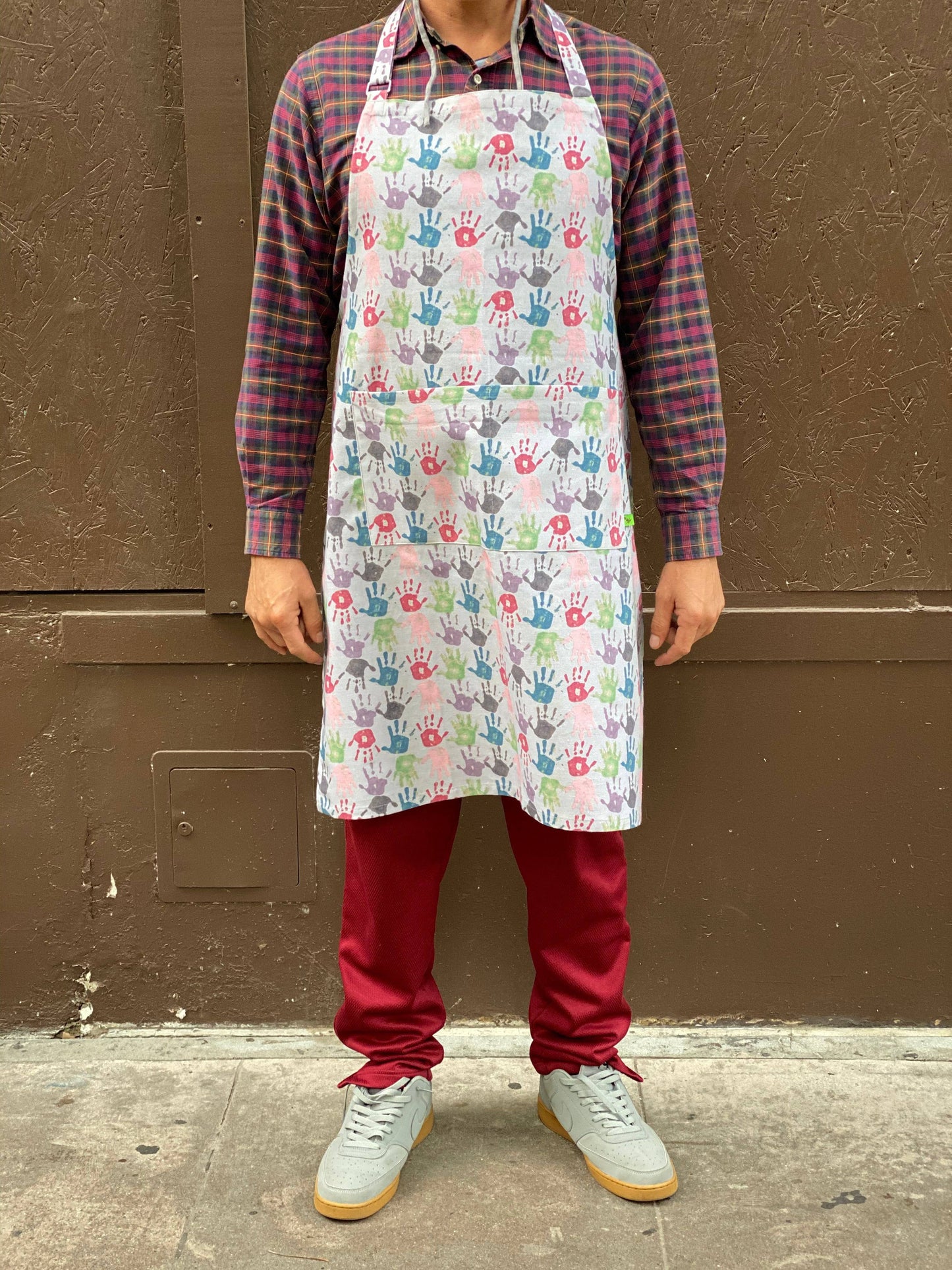 Hands Print Adult Apron - Fabric Junkies