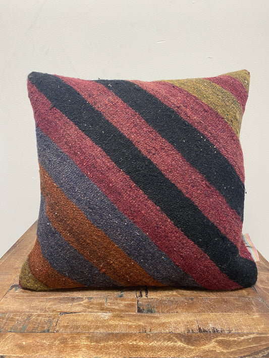 Vintage Turkish Kilim Pillow - DIAGONAL