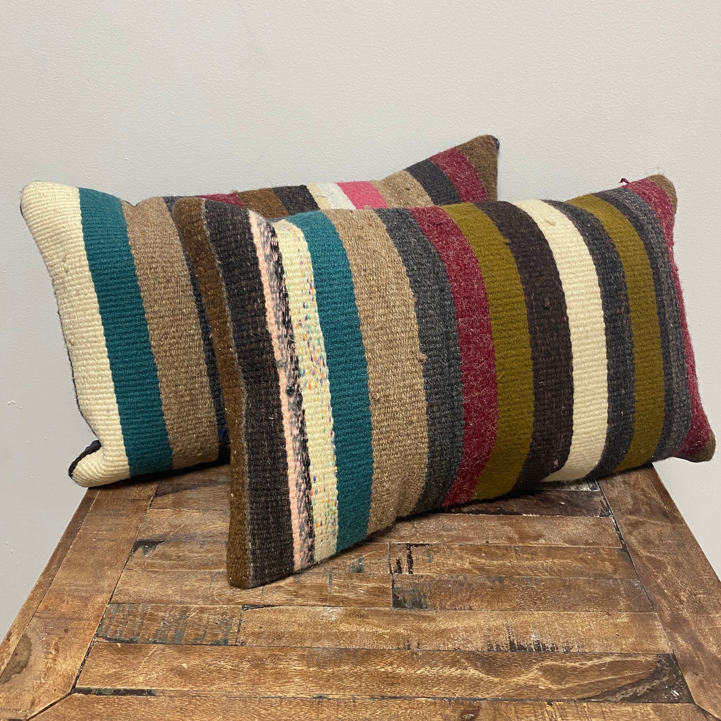 Vintage Turkish Kilim Pillows - SET OF STRIPES