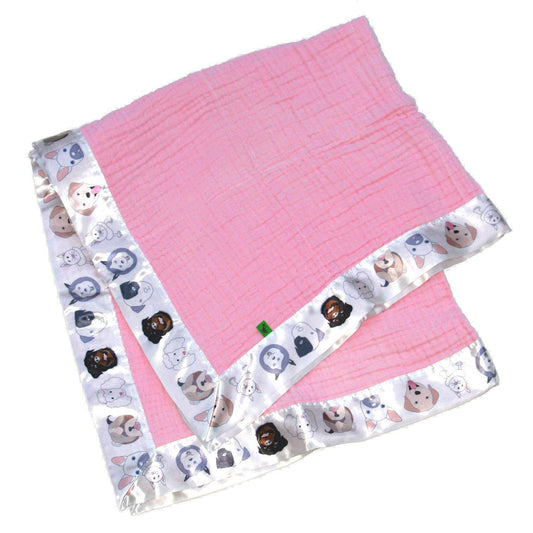 Homies Satin Trim Baby Blanket - Fabric Junkies