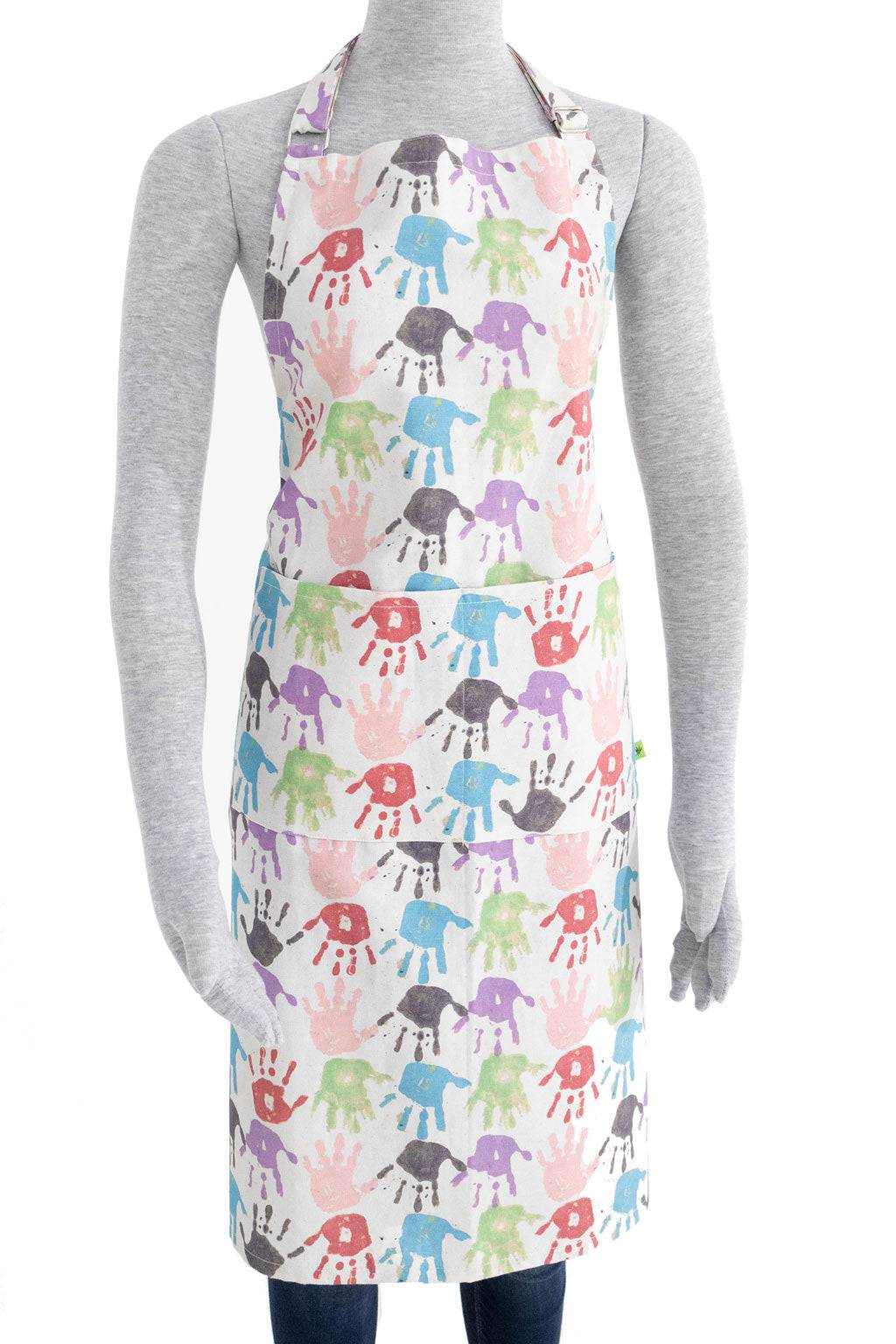 Hands Print Adult Apron - Fabric Junkies