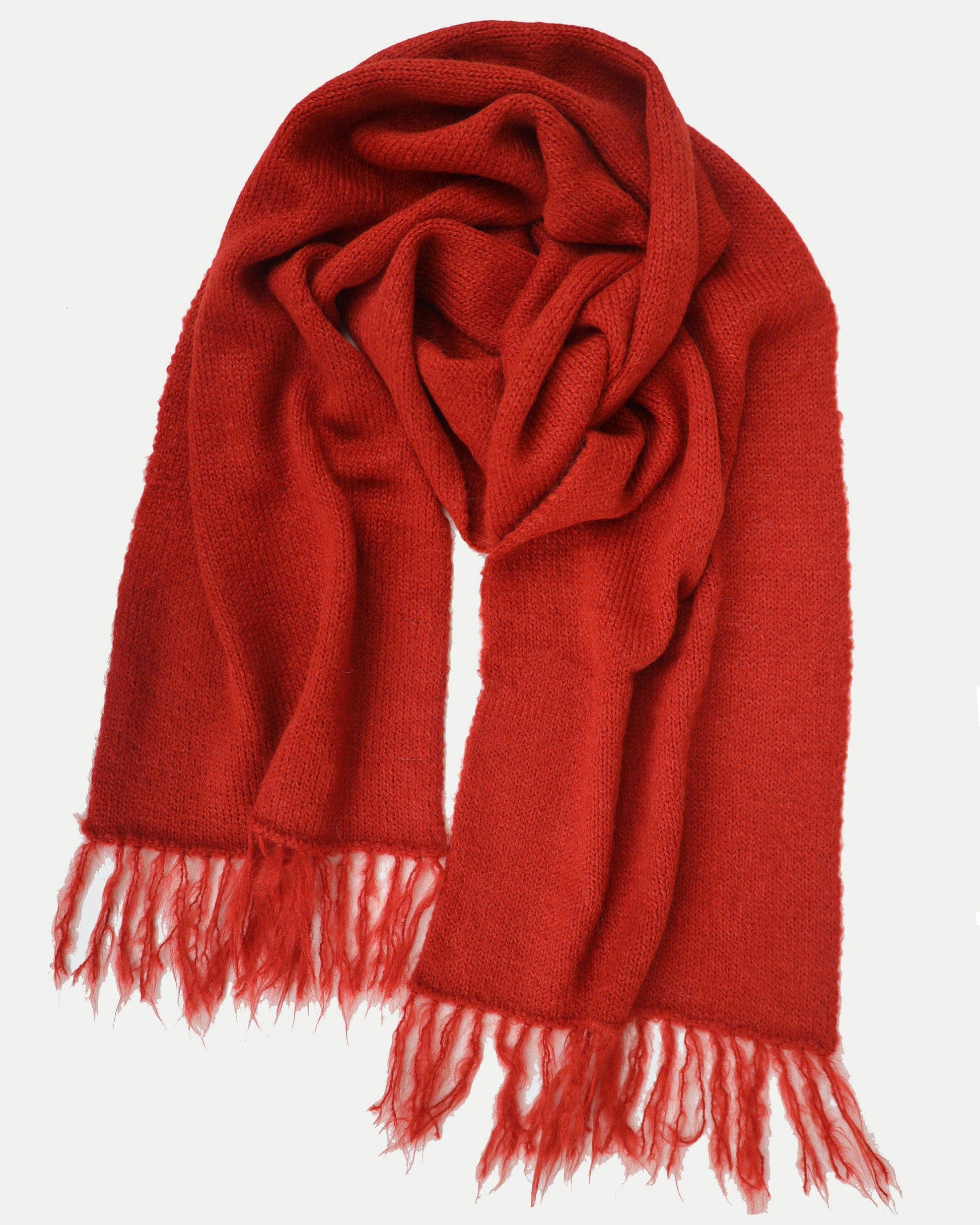 Alpaca Knit Scarf - SPICE - Fabric Junkies