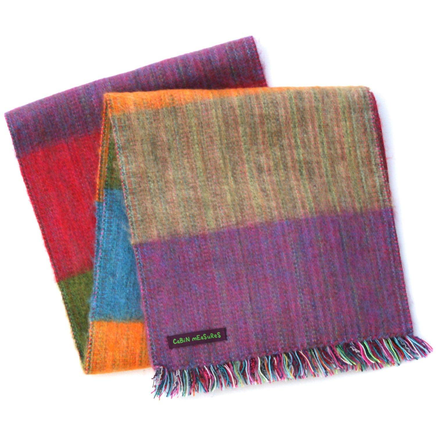 Colorblock Alpaca Scarf - CANDY - Fabric Junkies