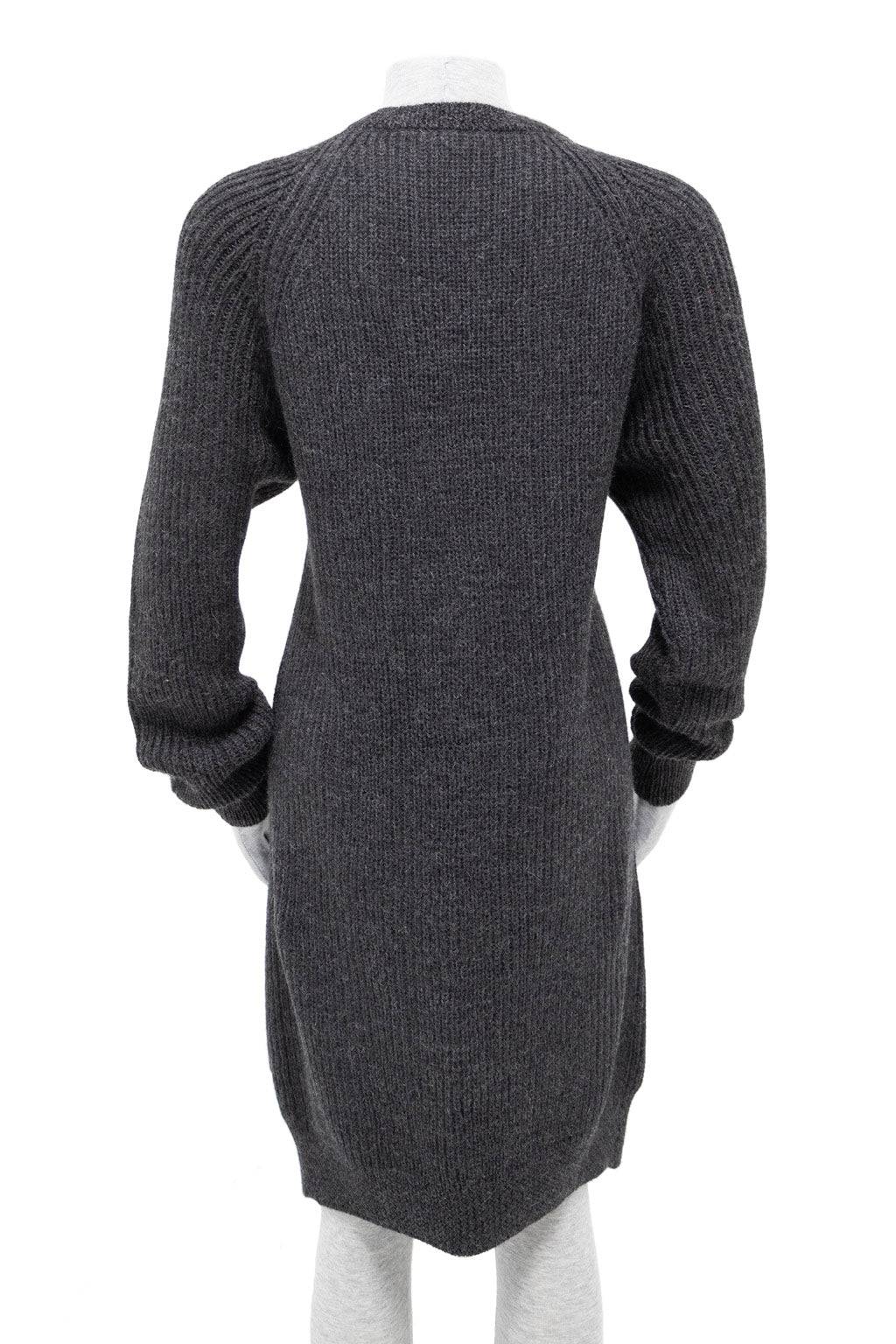 Alpaca Sweater Coat / CHARCOAL - Fabric Junkies