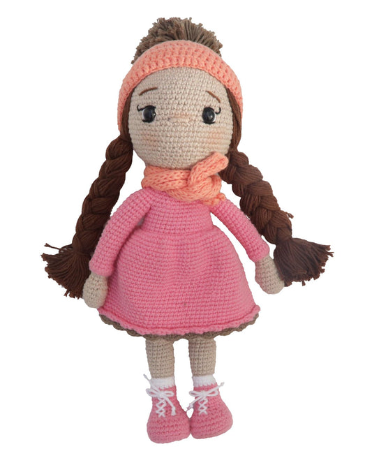 Amigurumi Cotton Crocheted Doll - PINK