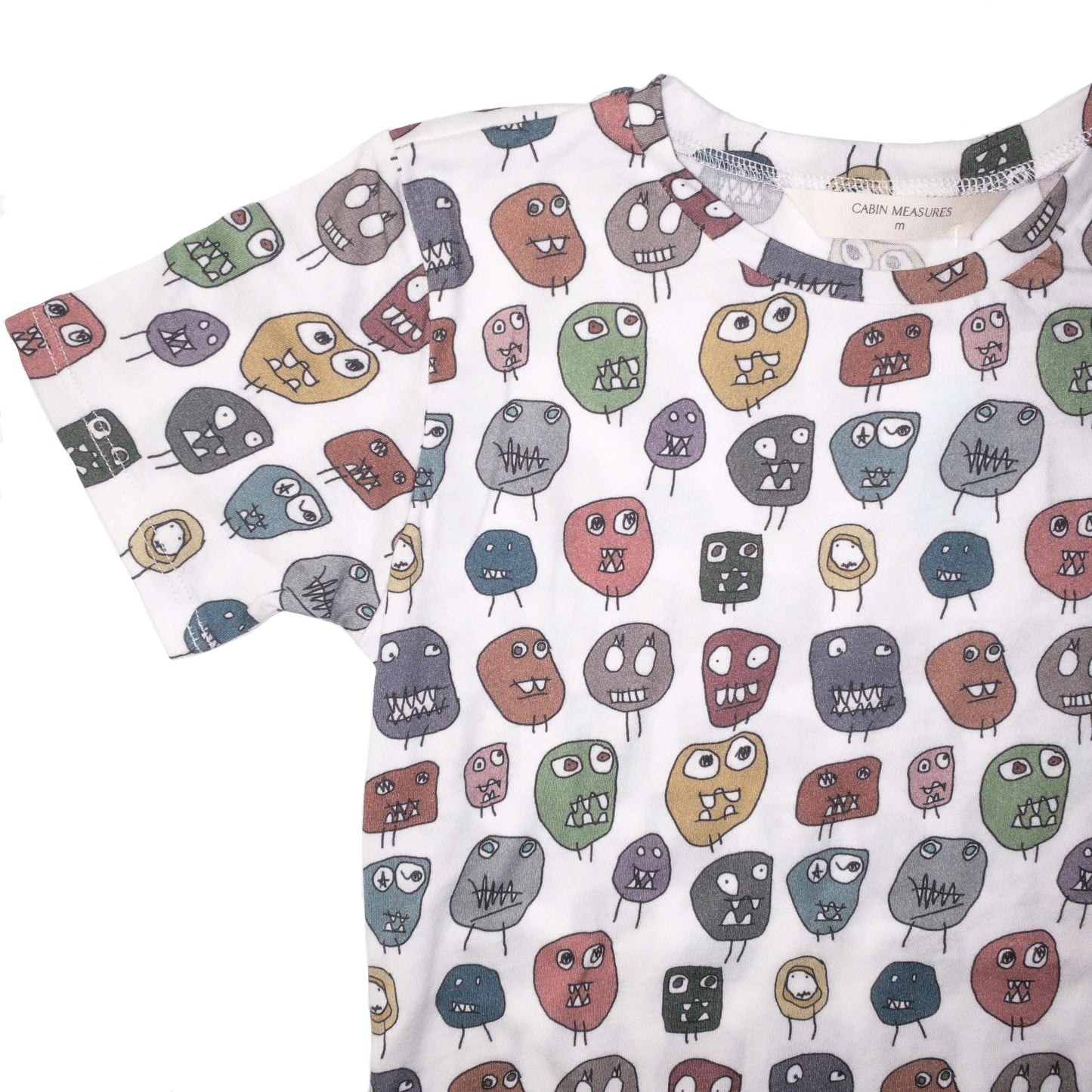 Kids Organic Cotton T-shirt - MONSTERS - Fabric Junkies