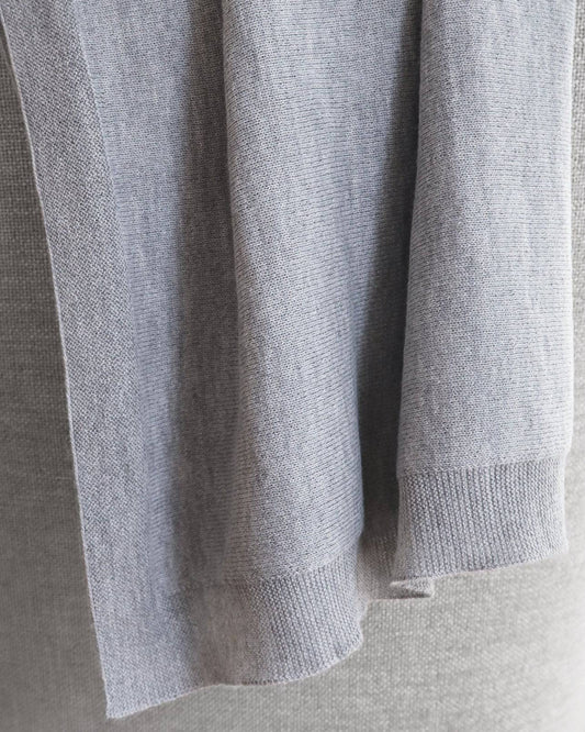 Lightweight Alpaca Blanket / DOVE GRAY - Fabric Junkies