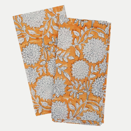 Cotton Cloth Napkin Set - GOLD - Fabric Junkies