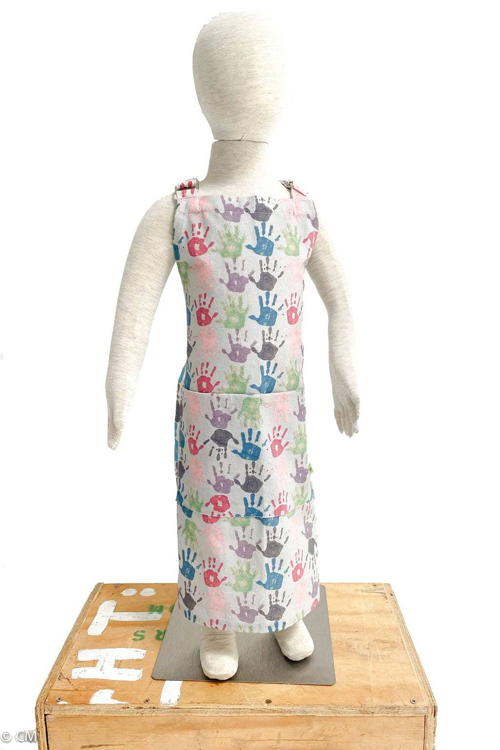 Cotton Apron / HANDPRINTS - Fabric Junkies