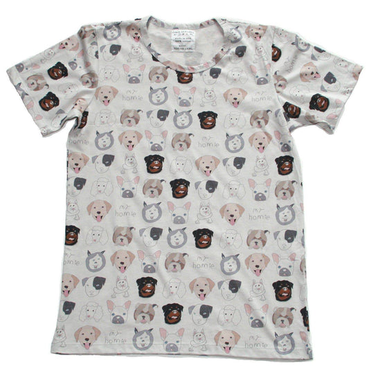 Dog Print Adult T-shirt - Fabric Junkies