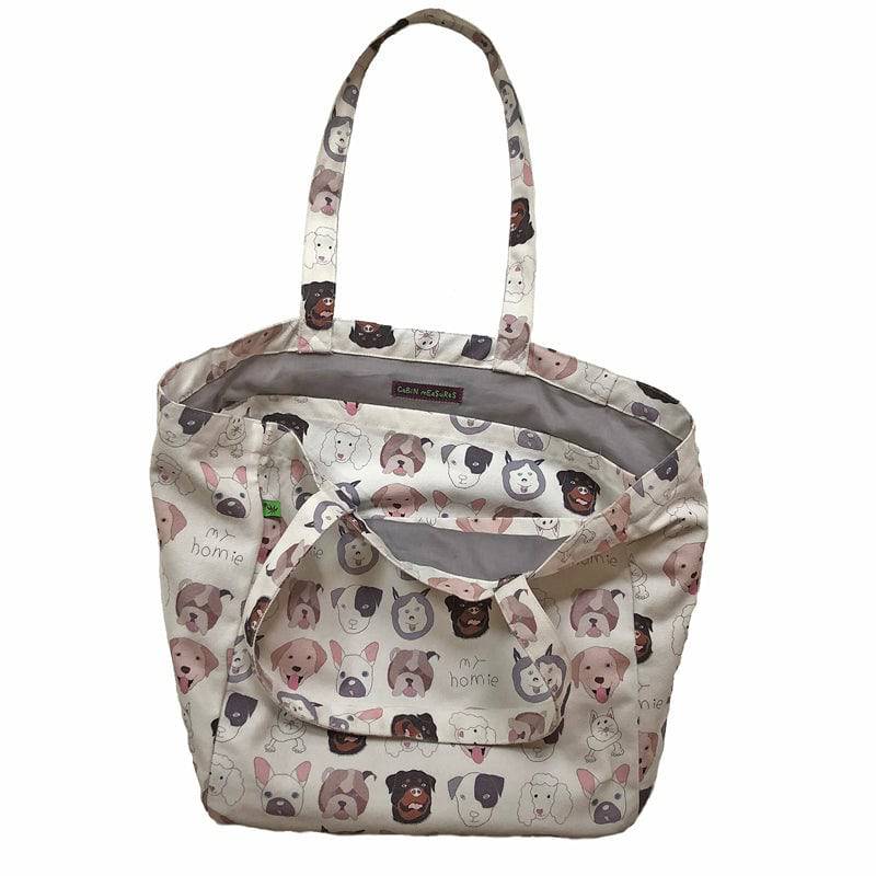 Canvas Tote Bag - MY HOMIES - Fabric Junkies