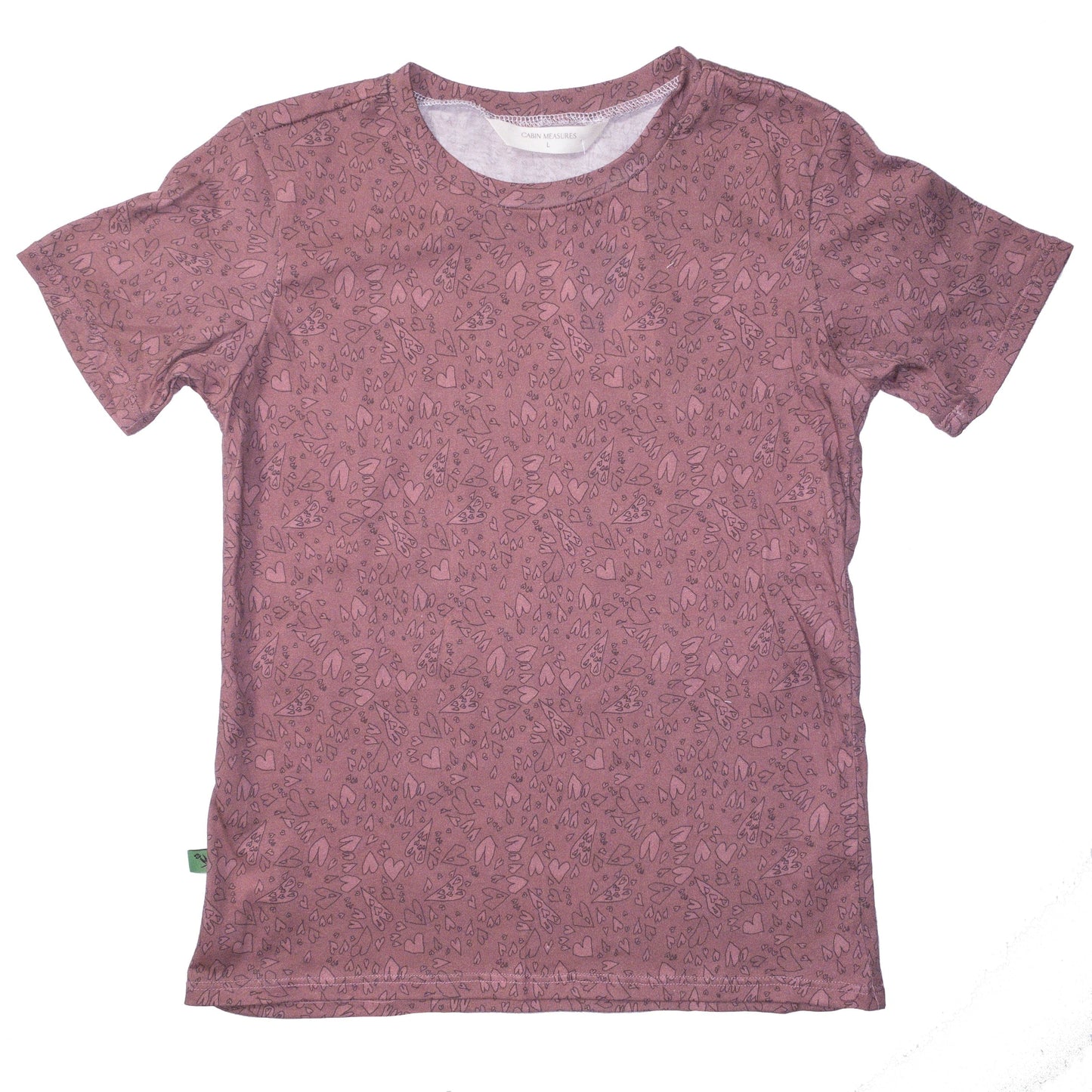 Kids Organic Cotton T-shirt - HEARTS - Fabric Junkies