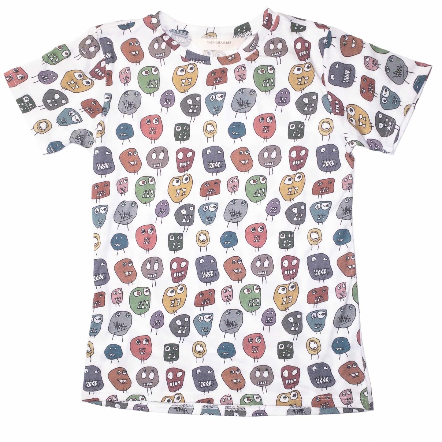 Kids Organic Cotton T-shirt - MONSTERS - Fabric Junkies