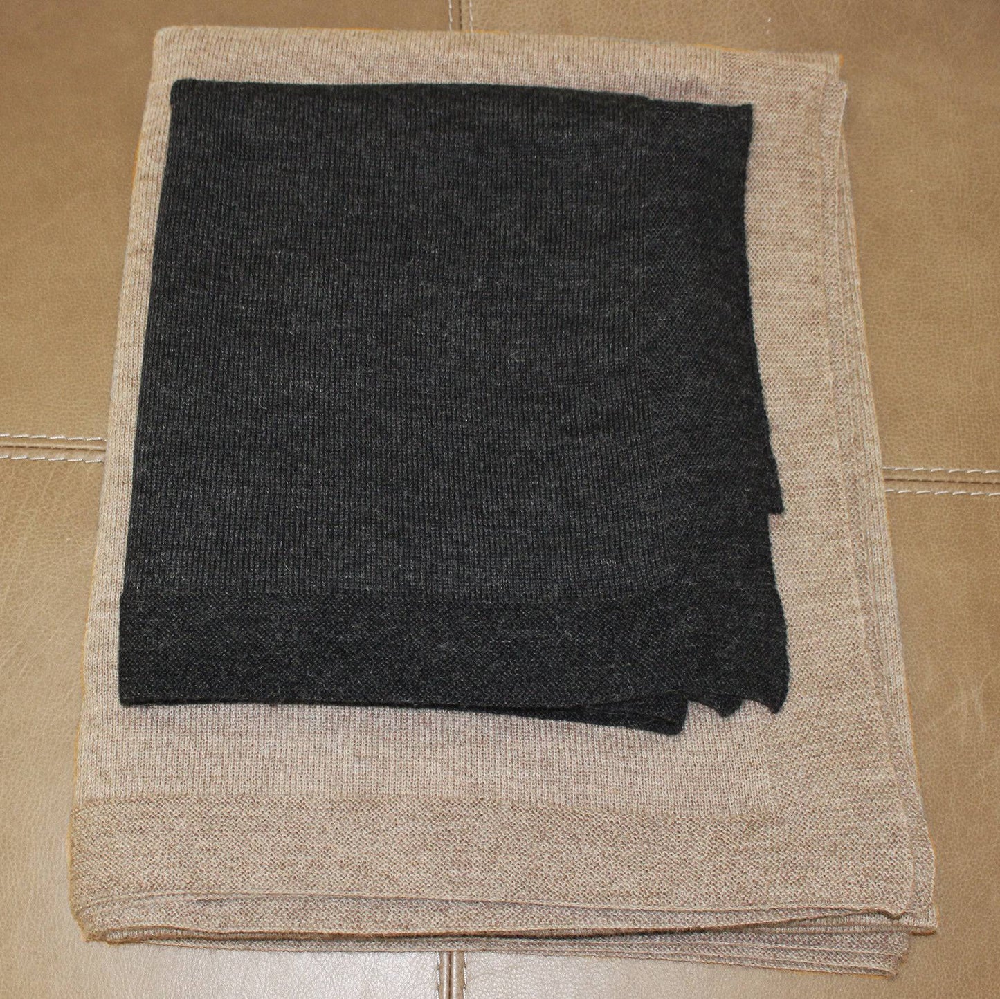 Lightweight Alpaca Blanket / CARBON - Fabric Junkies