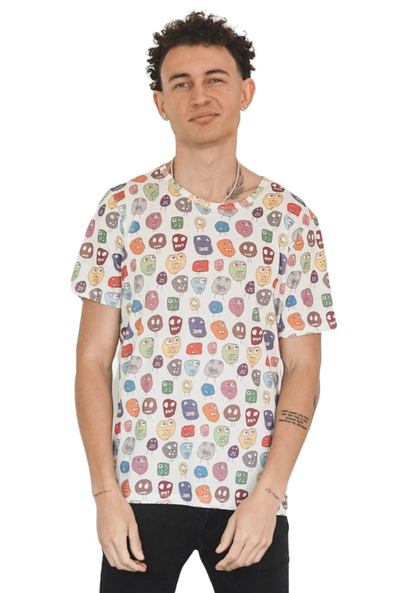 Monster Cotton T-shirt - Fabric Junkies
