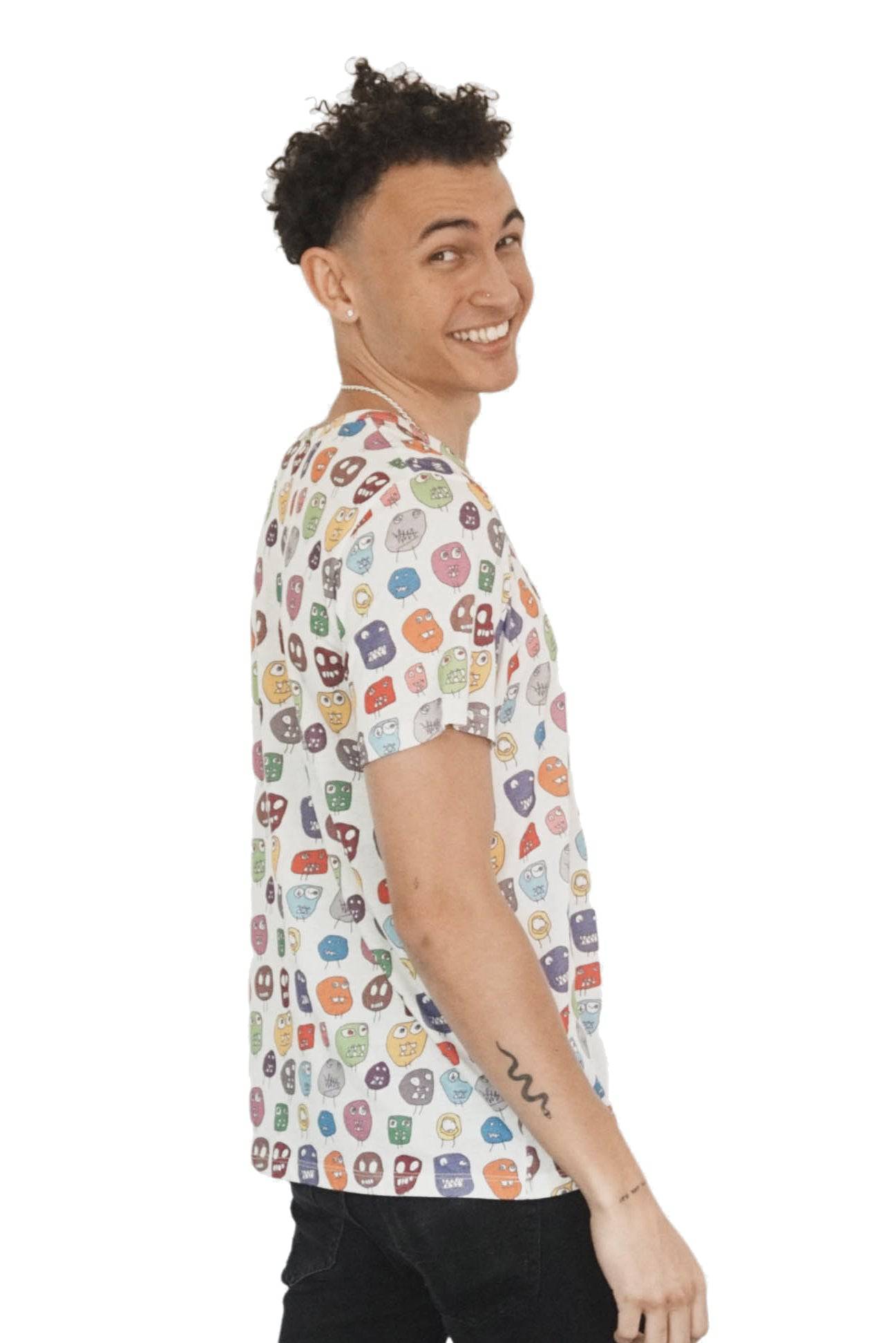 Monster Cotton T-shirt - Fabric Junkies