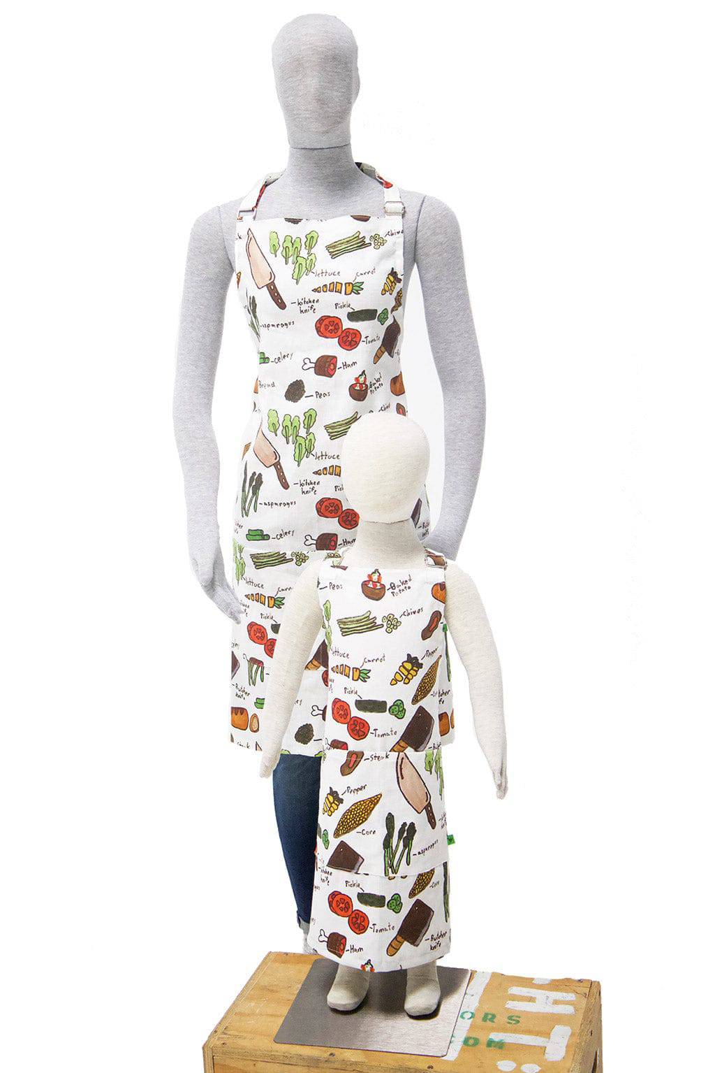 Mommy and Me Aprons | Matching Apron Set | Men and Kids Cooking Aprons | Women and Toddler Cute Chef Apron | Mother Daughter Matching Aprons - Fabric Junkies