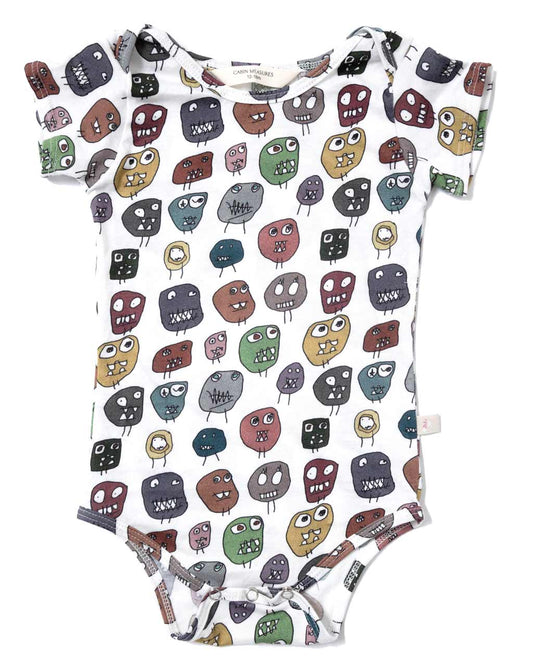 Organic Cotton Onesie / MONSTERS - Fabric Junkies