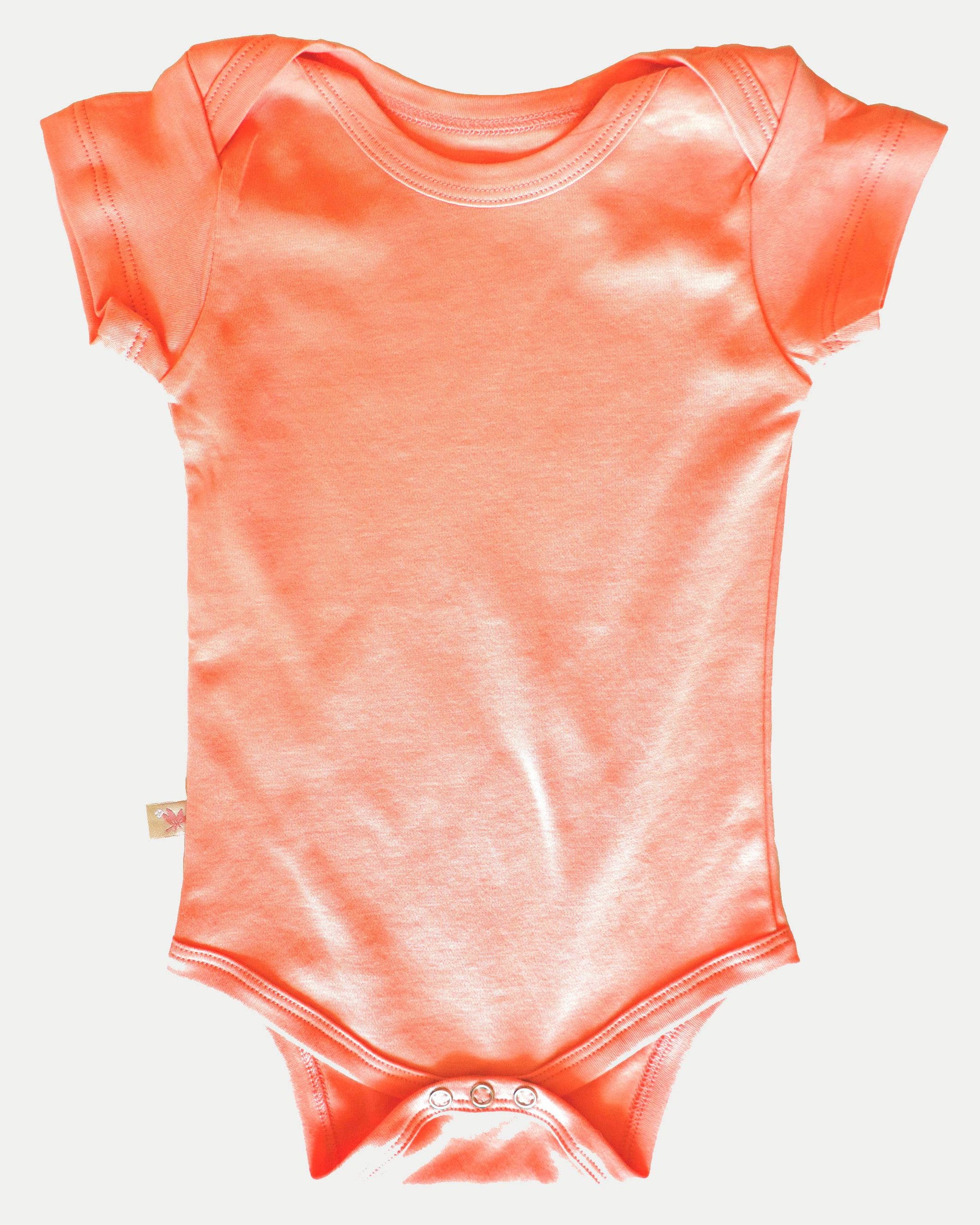 Pima Cotton Onesie / SALMON - Fabric Junkies