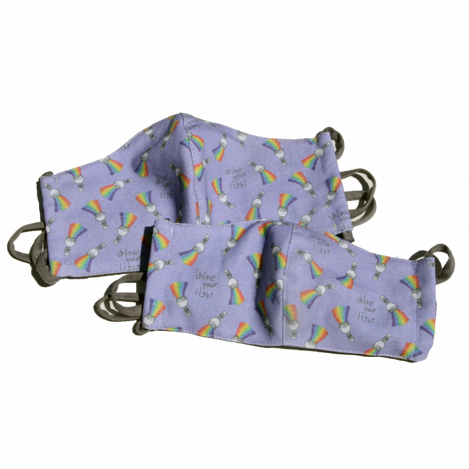 Toddler Face Mask - Rainbow Cotton Cloth Facemask - Fabric Junkies