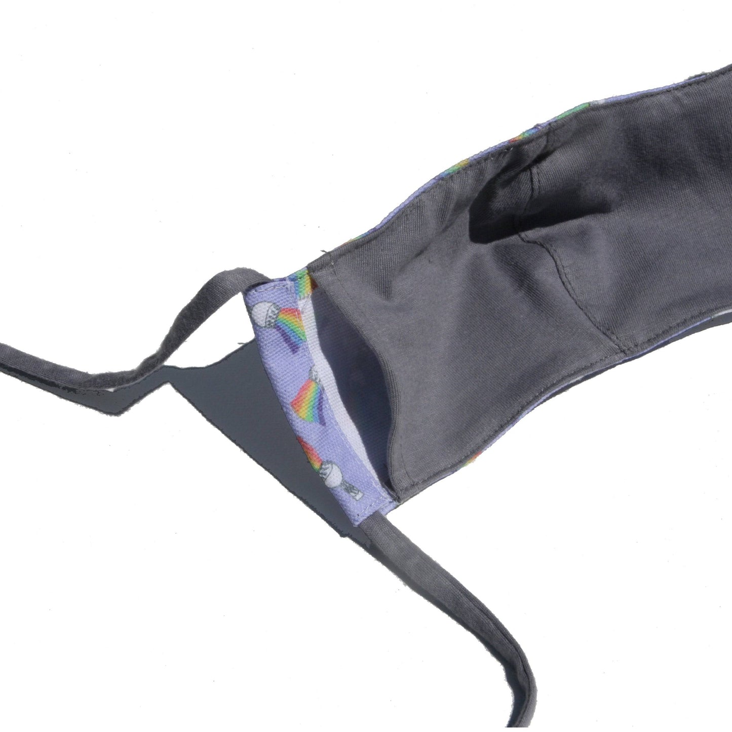 Toddler Face Mask - Rainbow Cotton Cloth Facemask - Fabric Junkies