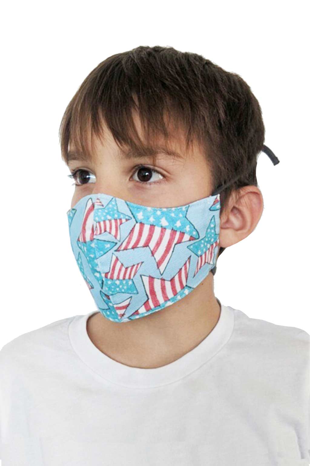 Toddler Face Mask American Stars Cotton Cloth Facemask - Fabric Junkies