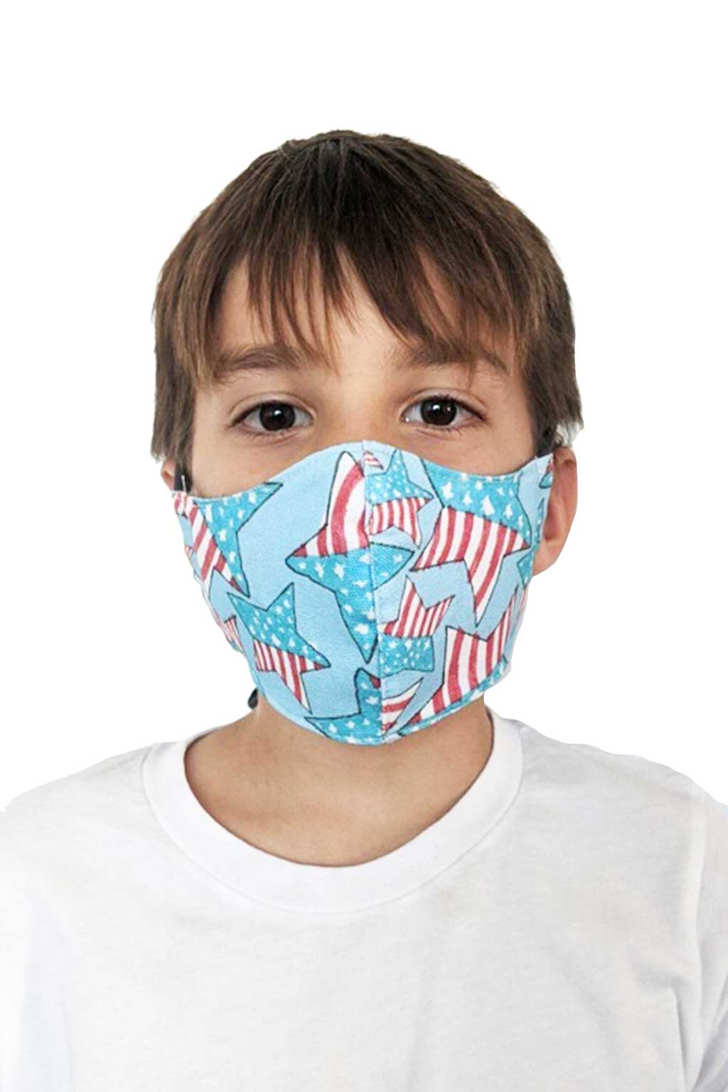 Toddler Face Mask American Stars Cotton Cloth Facemask - Fabric Junkies